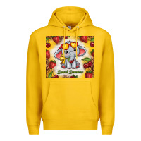 Lemon sweet summer cute elephant Premium Hoodie - TumblerDesignByShophia
