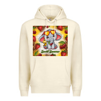 Sandshell sweet summer cute elephant Premium Hoodie - TumblerDesignByShophia