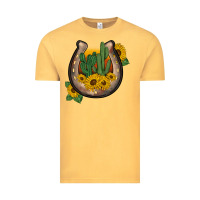 Vintage Mustard western horseshoe sunflower cactus Vintage Tee - BarkalooDesign