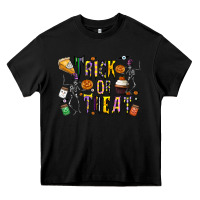Black trick or treat Heavy Core Tee - CowhideDigitalArt