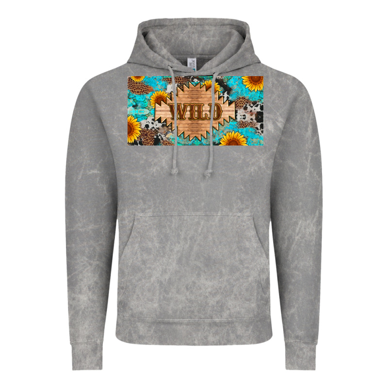 Western Wild And Sunflower Leopard Turquoise Cowhide Licanse Plate Vintage Hoodie by Artiststas | Teevron