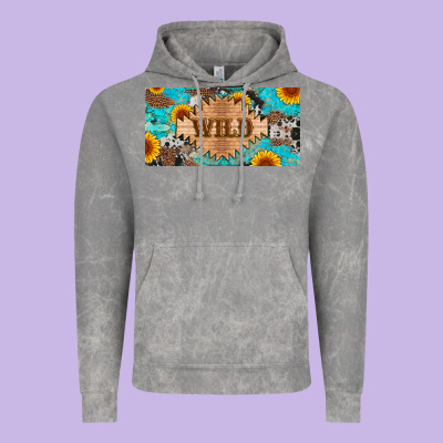 Western Wild And Sunflower Leopard Turquoise Cowhide Licanse Plate Vintage Hoodie Designed By Artiststas