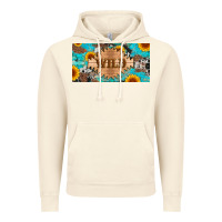 Vintage Artic western wild and sunflower leopard turquoise cowhide licanse plate Vintage Hoodie - Artiststas