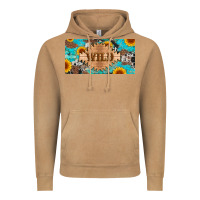 Vintage Camel western wild and sunflower leopard turquoise cowhide licanse plate Vintage Hoodie - Artiststas