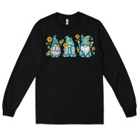 Black sunflower gnomes Long Sleeve Tee - MaliasSmallBusiness