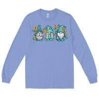 Colony Blue sunflower gnomes Long Sleeve Tee - MaliasSmallBusiness