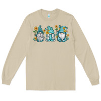 Mushroom sunflower gnomes Long Sleeve Tee - MaliasSmallBusiness