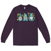 Plum sunflower gnomes Long Sleeve Tee - MaliasSmallBusiness