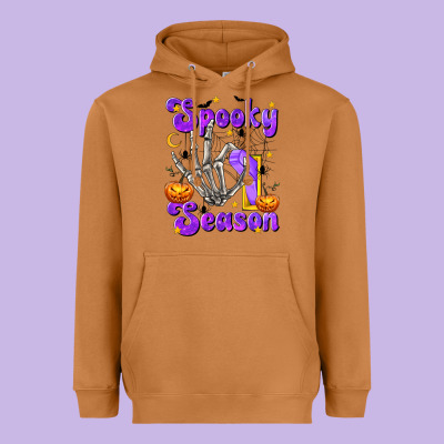 Spooky Season On Heavyweight Hoodie Designed By Texasbilliewilder