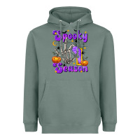 Sage Spooky Season On Heavyweight Hoodie - texasbilliewilder