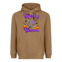 Toasted Coconut Spooky Season On Heavyweight Hoodie - texasbilliewilder