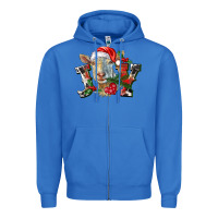True Royal Joy Christmas Goat Zipper Hoodie - LillyAllenDesigns