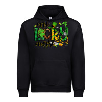 Black St. Patrick's Day One lucky Nurse Urban Hoodie - OliviaCreatesArt