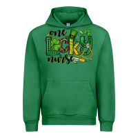 Emerald St. Patrick's Day One lucky Nurse Urban Hoodie - OliviaCreatesArt