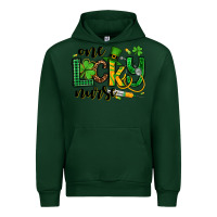 Forest Green St. Patrick's Day One lucky Nurse Urban Hoodie - OliviaCreatesArt