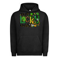 Pigment Black St. Patrick's Day One lucky Nurse Urban Hoodie - OliviaCreatesArt
