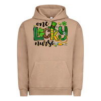 Pigment Burro St. Patrick's Day One lucky Nurse Urban Hoodie - OliviaCreatesArt