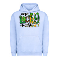 Pigment Grape Ice St. Patrick's Day One lucky Nurse Urban Hoodie - OliviaCreatesArt