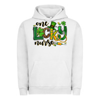 Pigment Lunar Rock St. Patrick's Day One lucky Nurse Urban Hoodie - OliviaCreatesArt