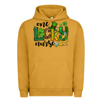 Pigment Peanut Butter St. Patrick's Day One lucky Nurse Urban Hoodie - OliviaCreatesArt