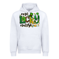 White St. Patrick's Day One lucky Nurse Urban Hoodie - OliviaCreatesArt