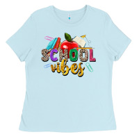 Baby Blue school vibes Ladies Tee - Zillion Design Studio