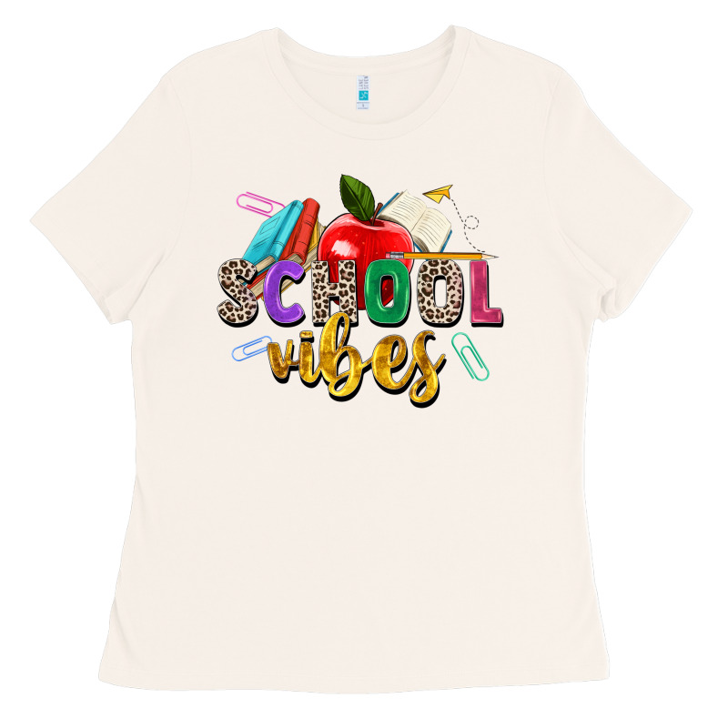 School Vibes Ladies Tee by Zillion Design Studio | Teevron