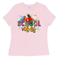 Bubblegum Pink school vibes Ladies Tee - Zillion Design Studio