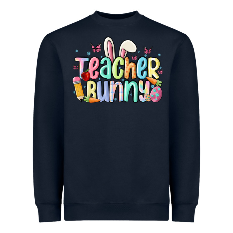 Teacher Bunny Heavyweight Sweatshirt by MaliasSmallBusiness | Teevron