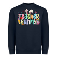 Navy teacher bunny Heavyweight Sweatshirt - MaliasSmallBusiness