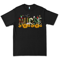 Black christmas nurse sunflower Premium Tee - FaDigitalArtStudio