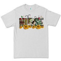Dove Grey christmas nurse sunflower Premium Tee - FaDigitalArtStudio
