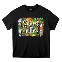 Black sunset vibes brush stroke Heavy Core Tee - BarkalooDesign