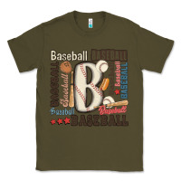 Army Green baseball Classic Tee - MaliasSmallBusiness