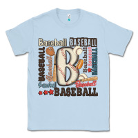 Dusty Blue baseball Classic Tee - MaliasSmallBusiness