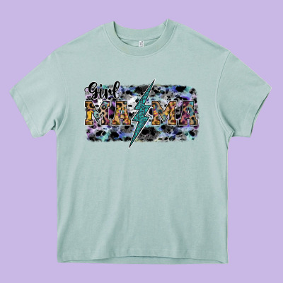 Girl Mama Heavy Core Tee Designed By Sublimationcraftshop