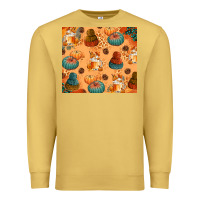 Antique Gold Fall Pumpkins Autumn Coffee Premium Sweatshirt - texasbilliewilder