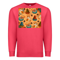 Cardinal Fall Pumpkins Autumn Coffee Premium Sweatshirt - texasbilliewilder