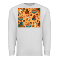 Dove Grey Fall Pumpkins Autumn Coffee Premium Sweatshirt - texasbilliewilder