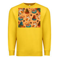 Lemon Fall Pumpkins Autumn Coffee Premium Sweatshirt - texasbilliewilder
