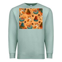 Seafoam Fall Pumpkins Autumn Coffee Premium Sweatshirt - texasbilliewilder