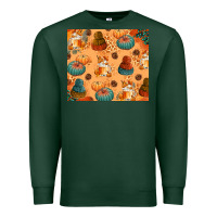 Sports Green Fall Pumpkins Autumn Coffee Premium Sweatshirt - texasbilliewilder