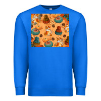 True Royal Fall Pumpkins Autumn Coffee Premium Sweatshirt - texasbilliewilder