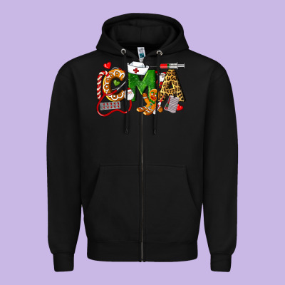 Christmas Cma Certified Medical Assistant Zipper Hoodie Designed By Lillyallendesigns