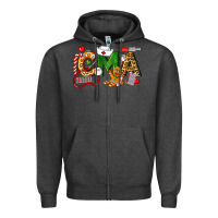 Charcoal Heather christmas cma certified medical assistant Zipper Hoodie - LillyAllenDesigns