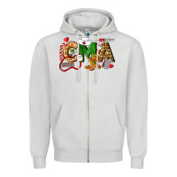 Dove Grey christmas cma certified medical assistant Zipper Hoodie - LillyAllenDesigns