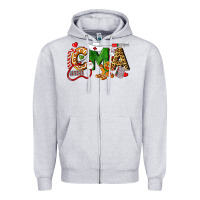 Heather Grey christmas cma certified medical assistant Zipper Hoodie - LillyAllenDesigns