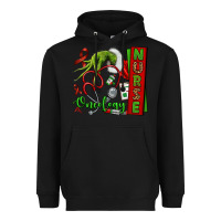 Black Christmas Character Nurse Heavyweight Hoodie - NancyCooperArtShop