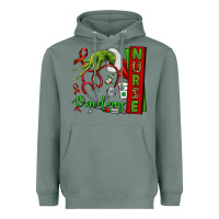 Sage Christmas Character Nurse Heavyweight Hoodie - NancyCooperArtShop