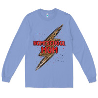 Colony Blue homeschool mom lightning bolt Long Sleeve Tee - MaliasSmallBusiness